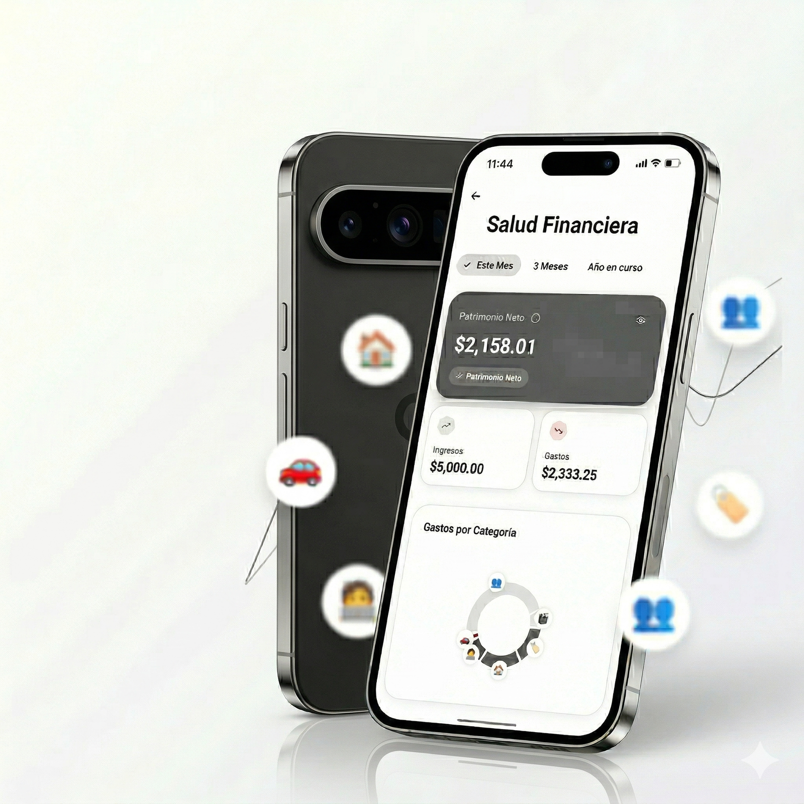 Novum Finanzas App Dashboard Mockup